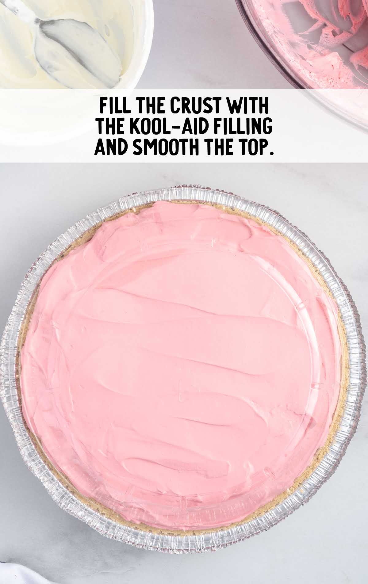 pie crust filled with kool-aid filling