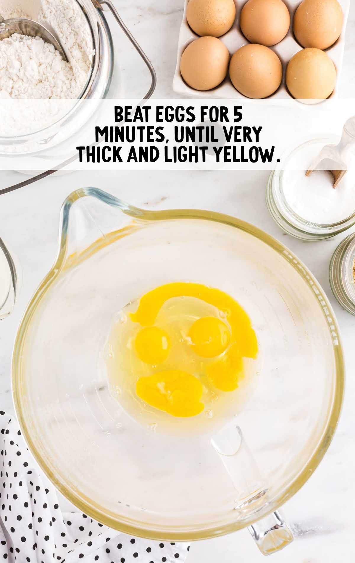eggs beat in a measuring cup