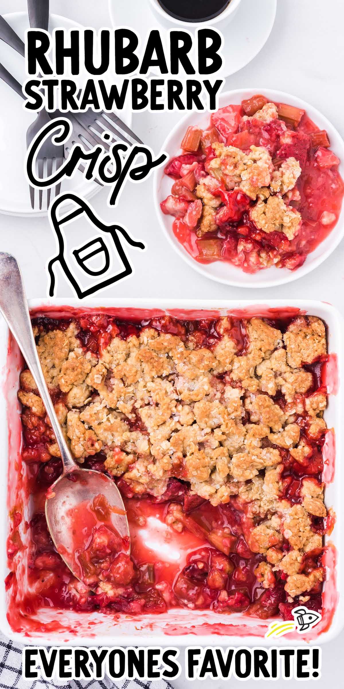 Rhubarb Strawberry Crisp - Spaceships and Laser Beams