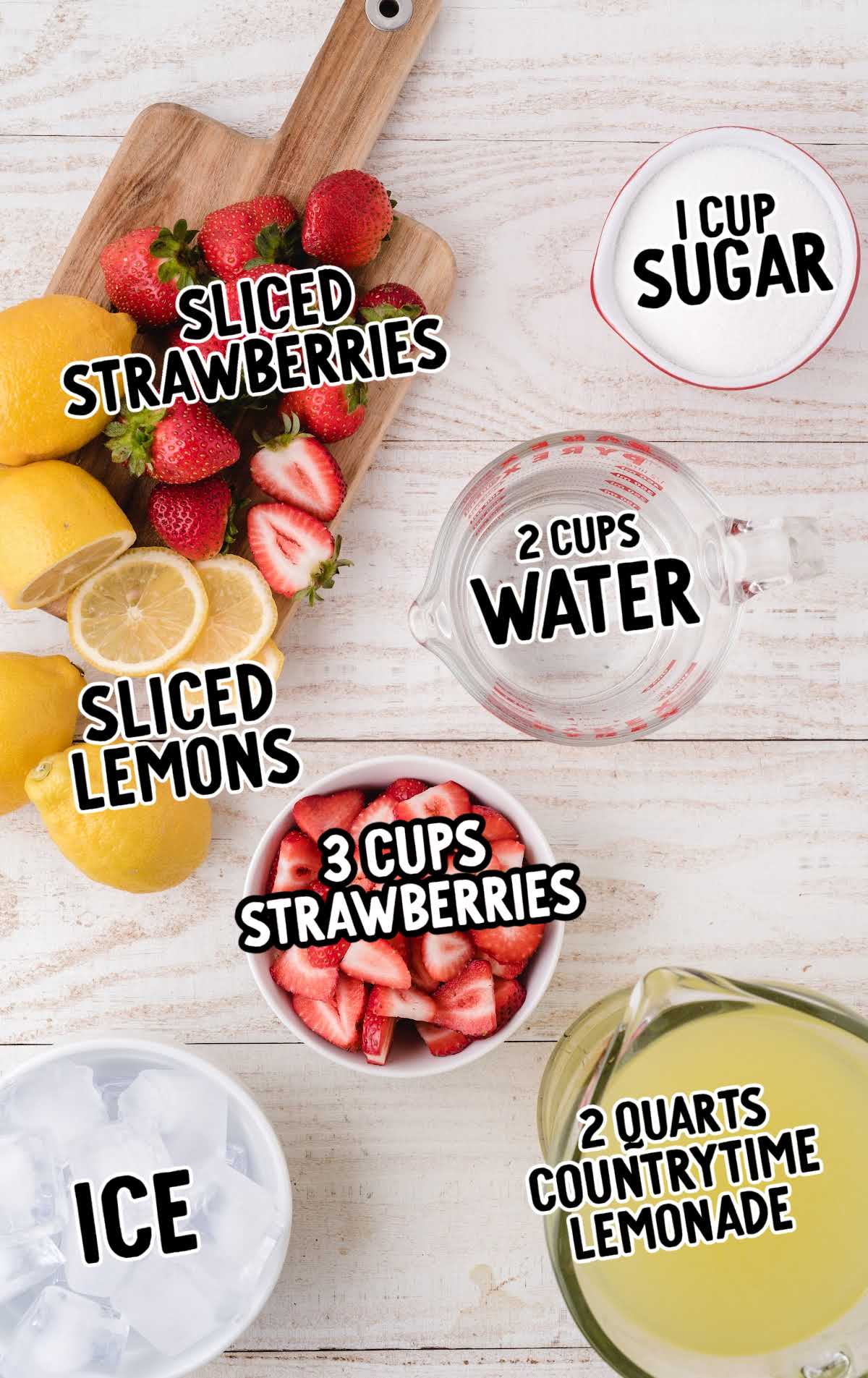 Strawberry Lemonade raw ingredients that are labeled