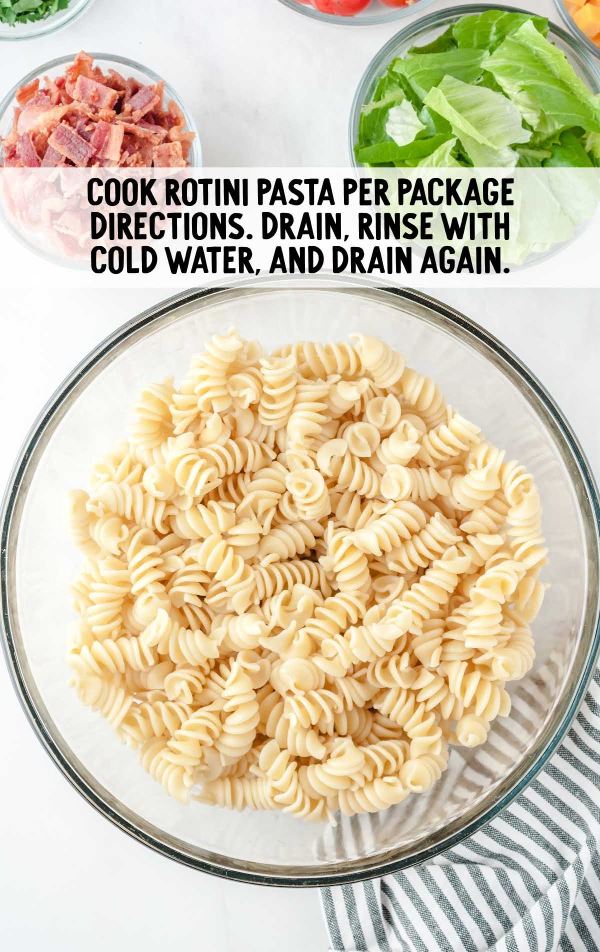 rotini pasta in a bowl