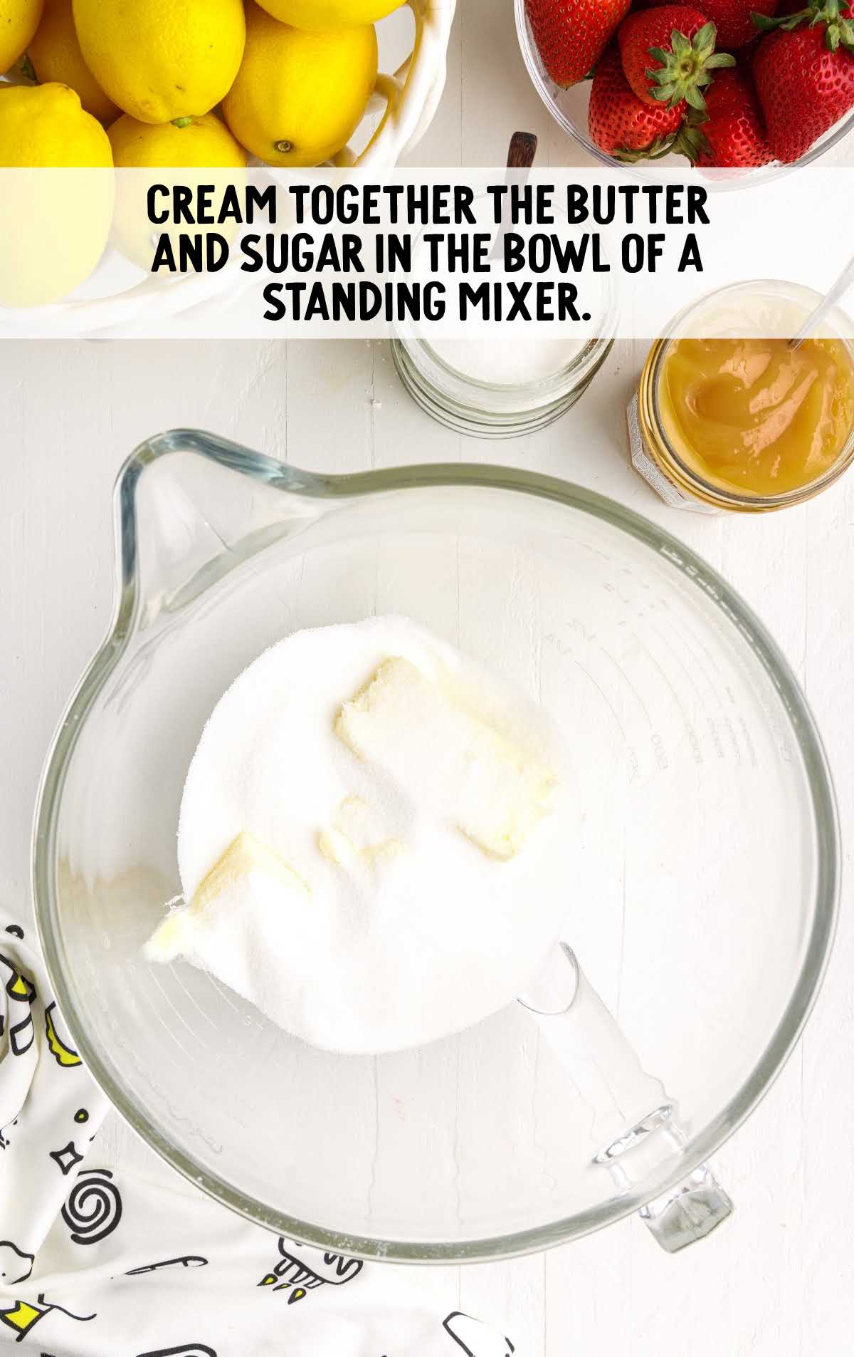 butter and sugar mixed together in a cup