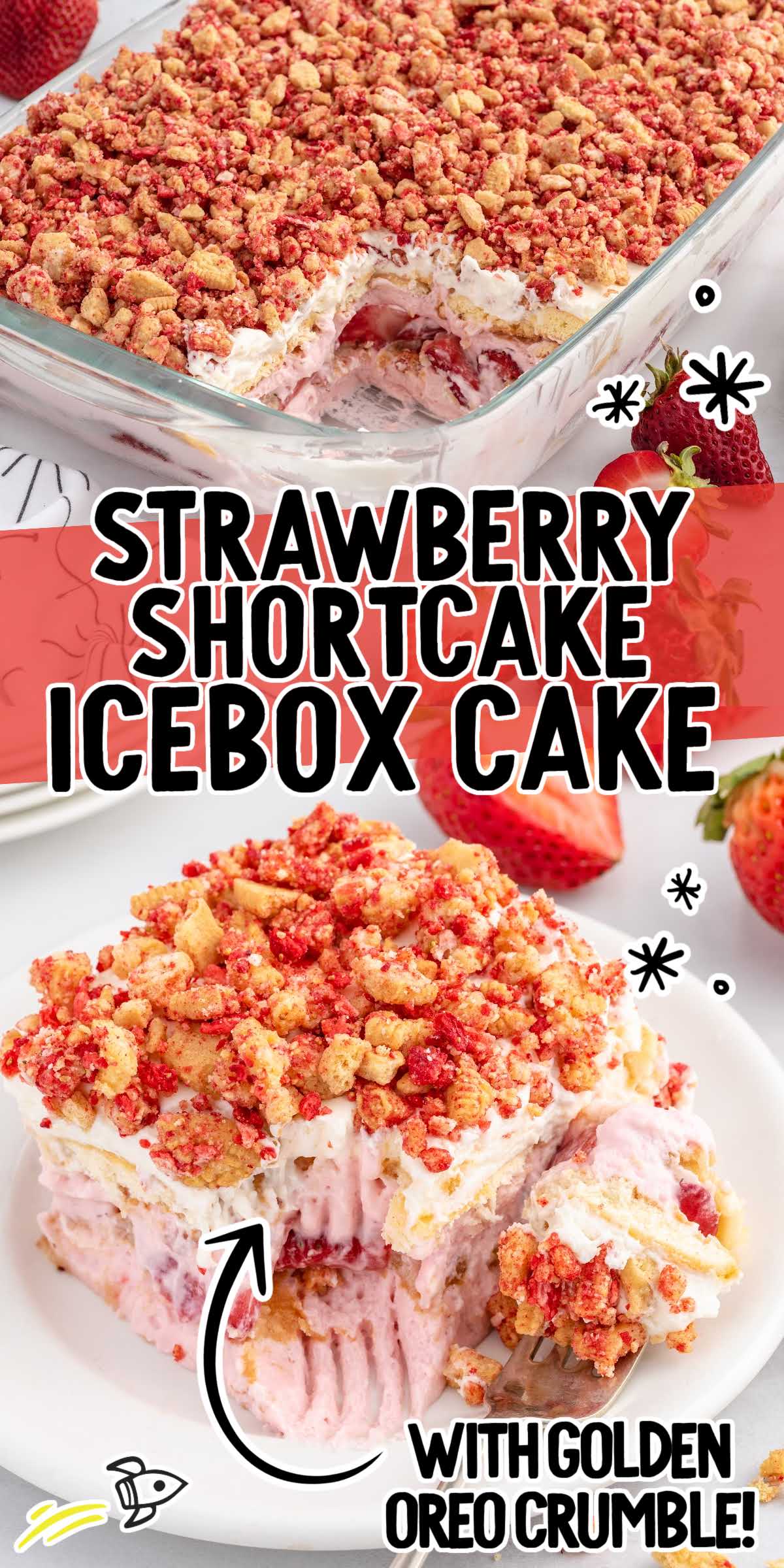 Strawberry Icebox Cake Is A Creamy No Bake Cake Hot Sex Picture 