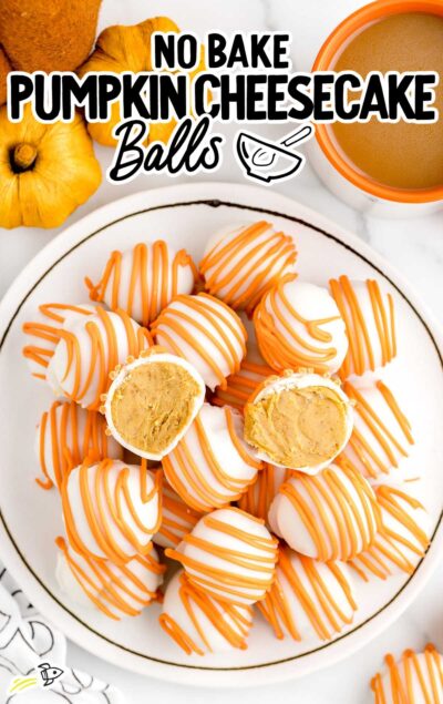 No Bake Pumpkin Cheesecake Balls - Spaceships and Laser Beams