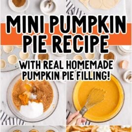 steps on how to make Mini Pumpkin Pies