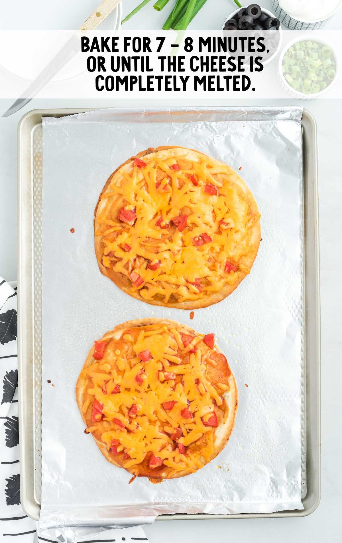 Taco Bell Mexican Pizza baked in a sheet pan