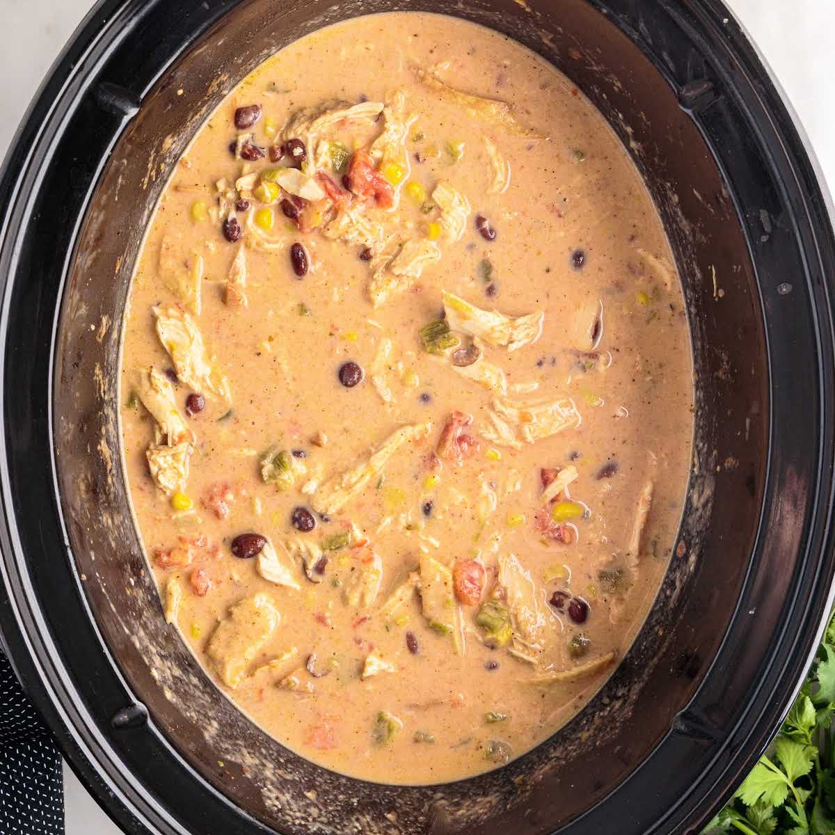 Chicken tortilla deals soup crock pot