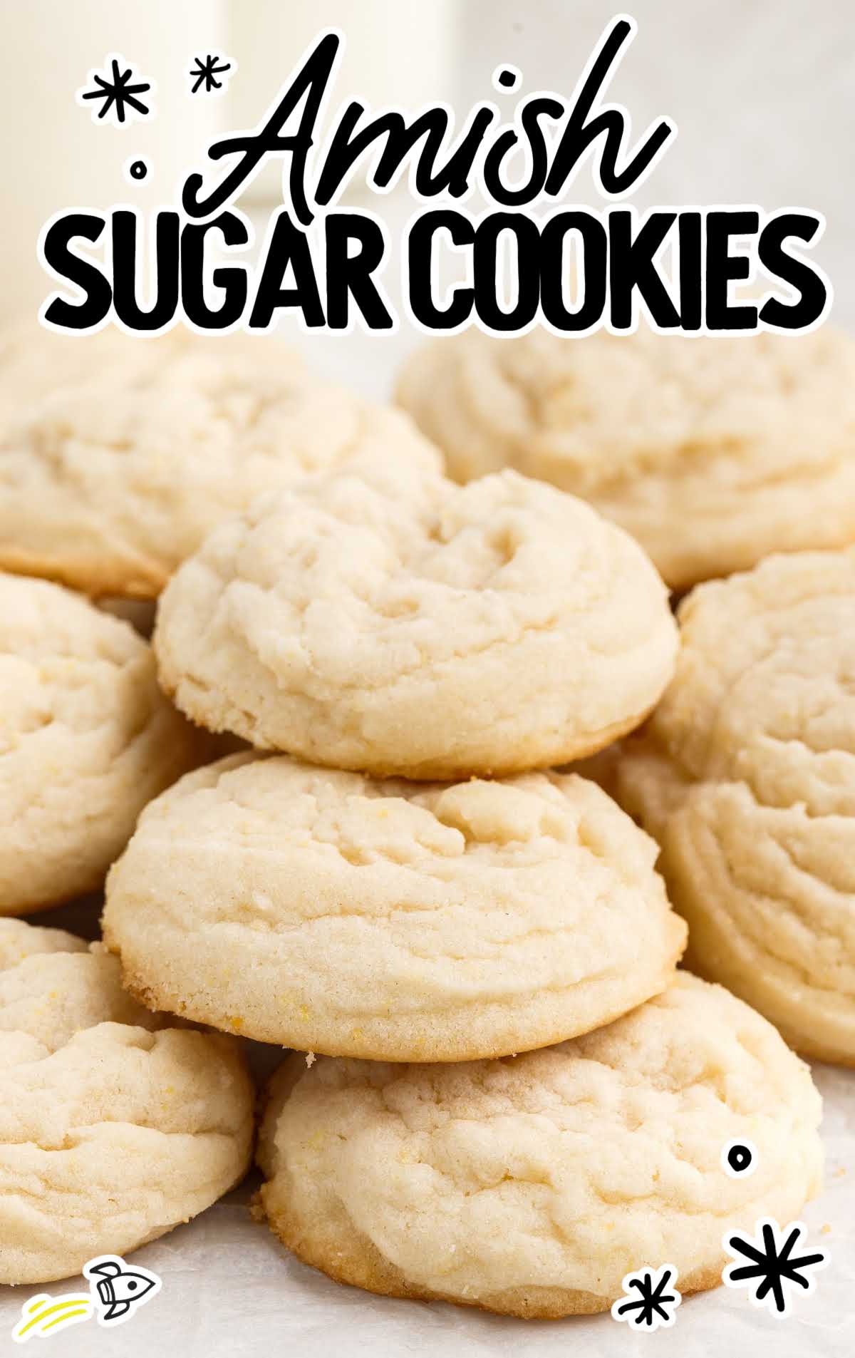 a close up shot of Amish Sugar Cookies