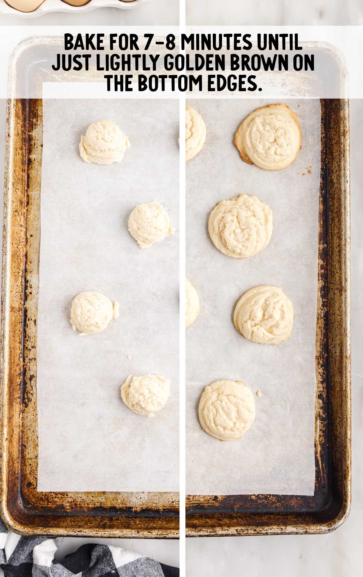 baked Amish Sugar Cookies on a baking dish