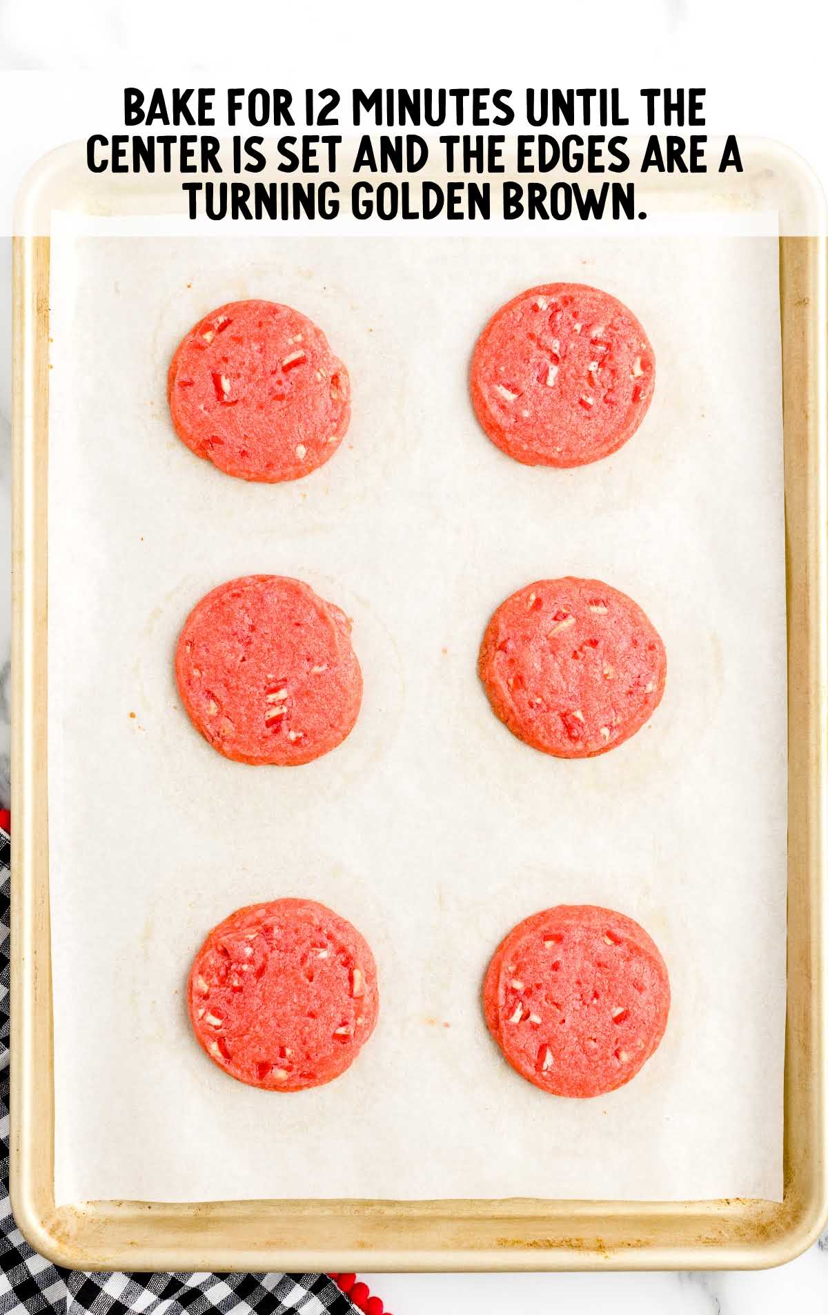 cookies baked on a cookie sheet