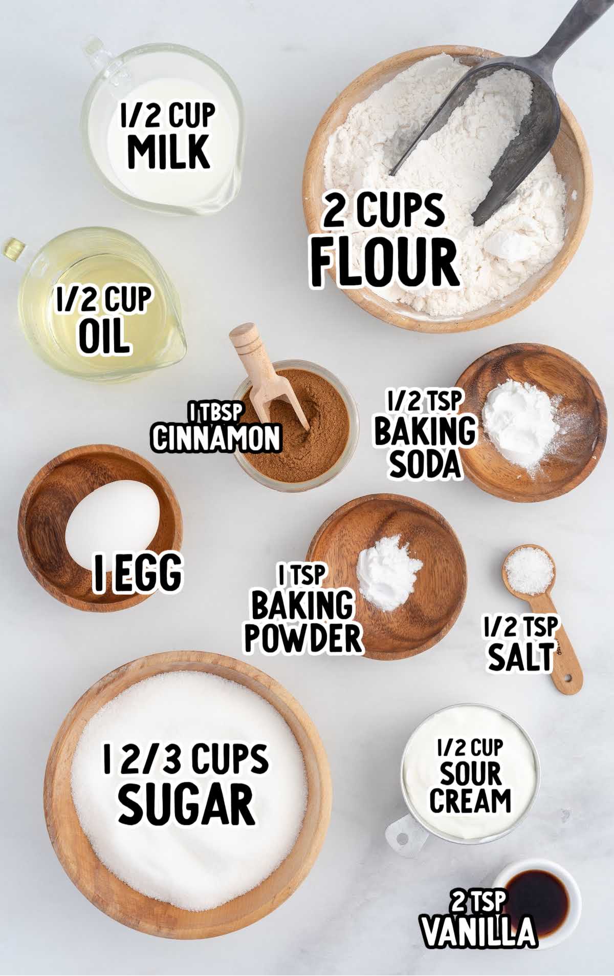 cinnamon roll bread raw ingredients that are labeled