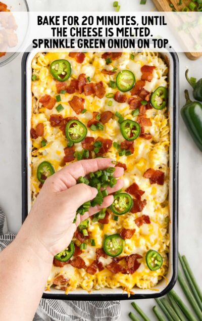 Jalapeño Popper Chicken Pasta Casserole - Spaceships and Laser Beams