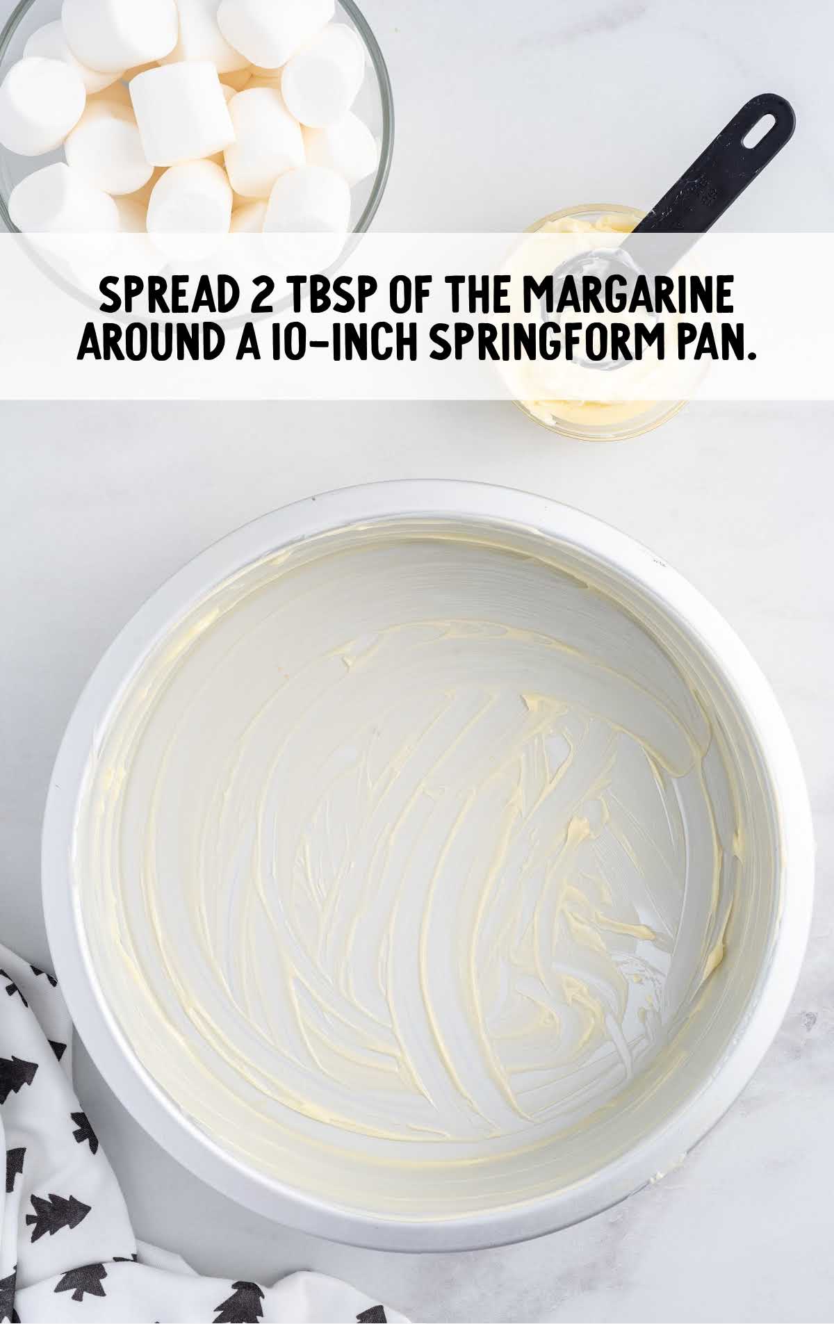 margarine spread around pan