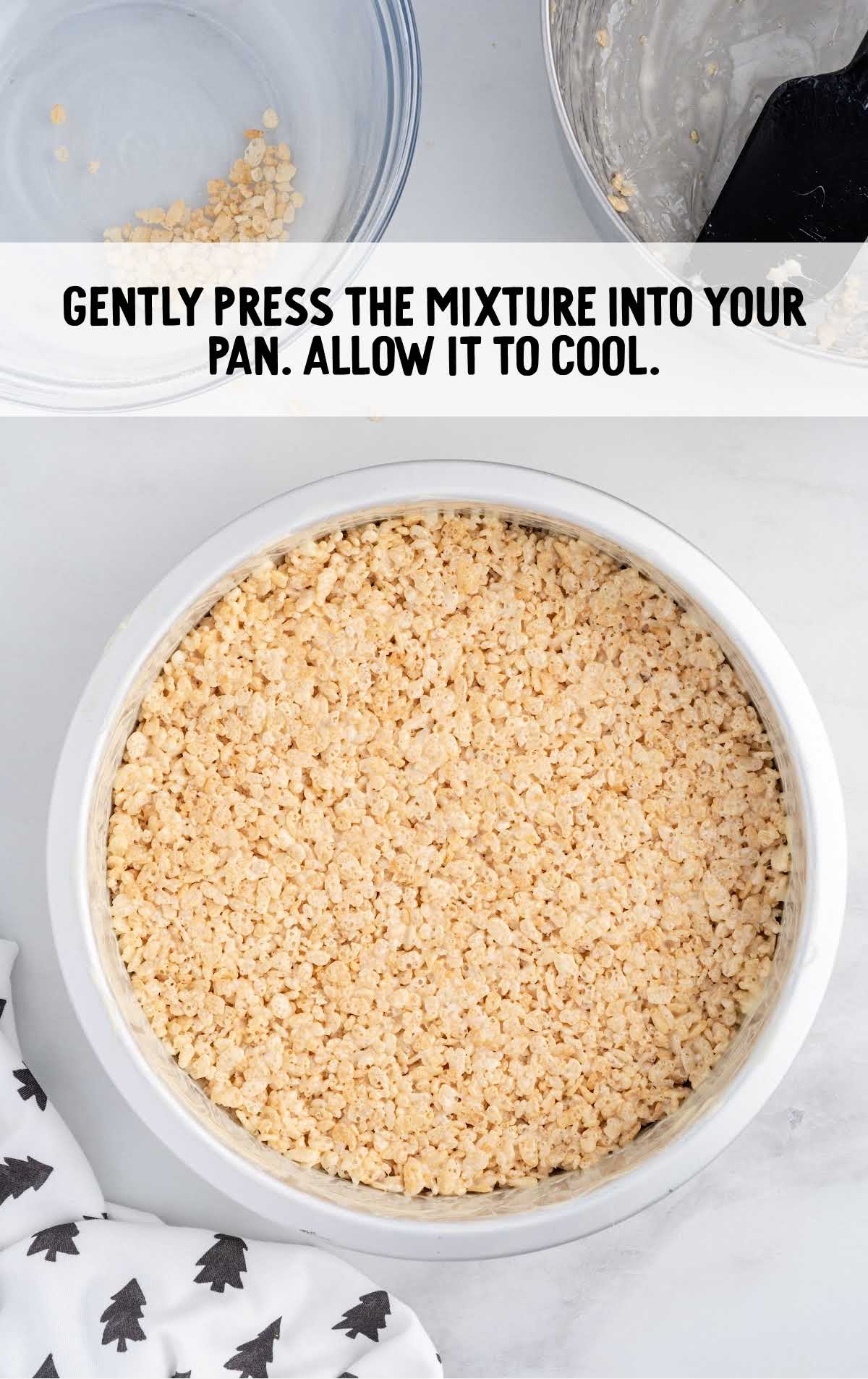 press mixture into your pan