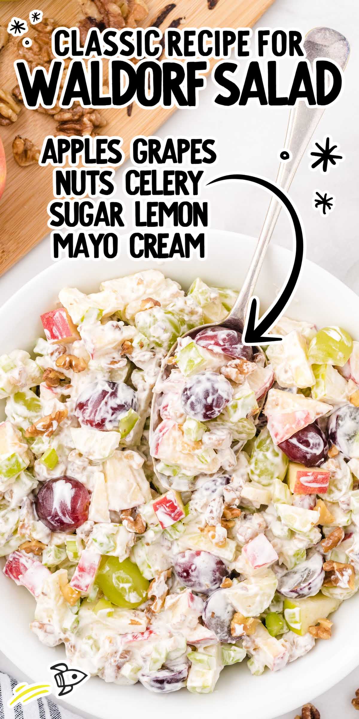 Apple Waldorf Salad with Grapes Spaceships and Laser Beams