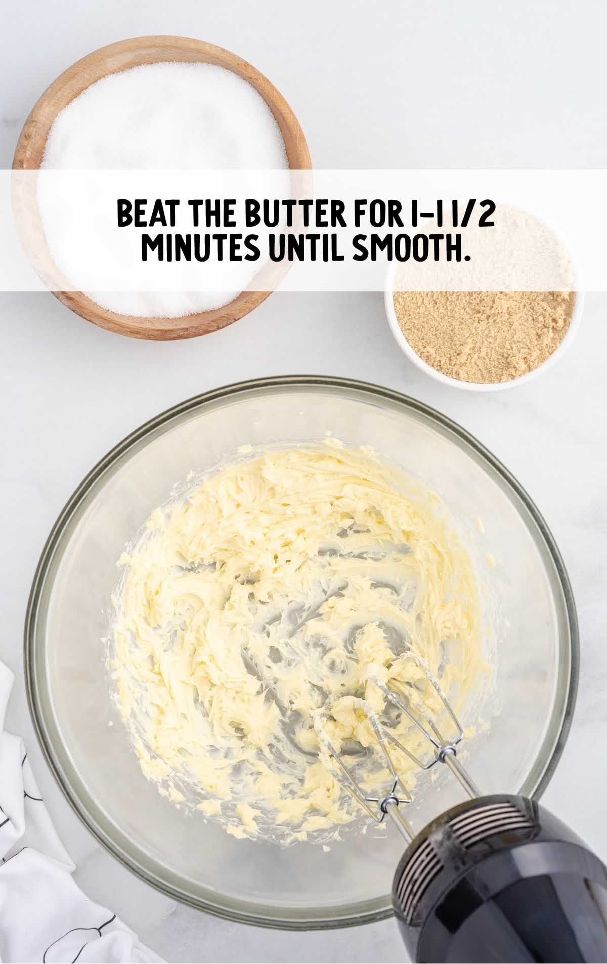 butter blended in a bowl