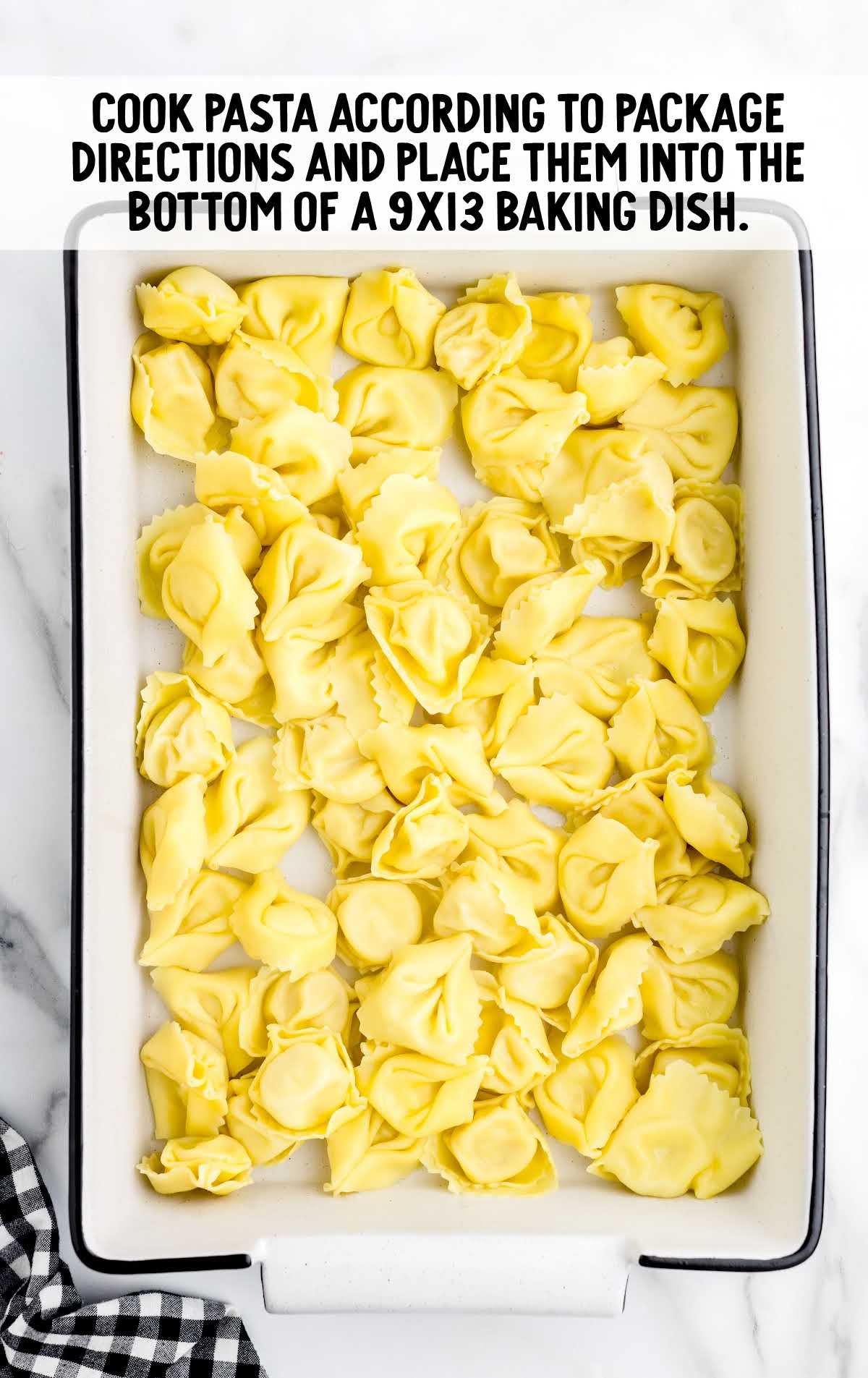 pasta cooked in a baking dish