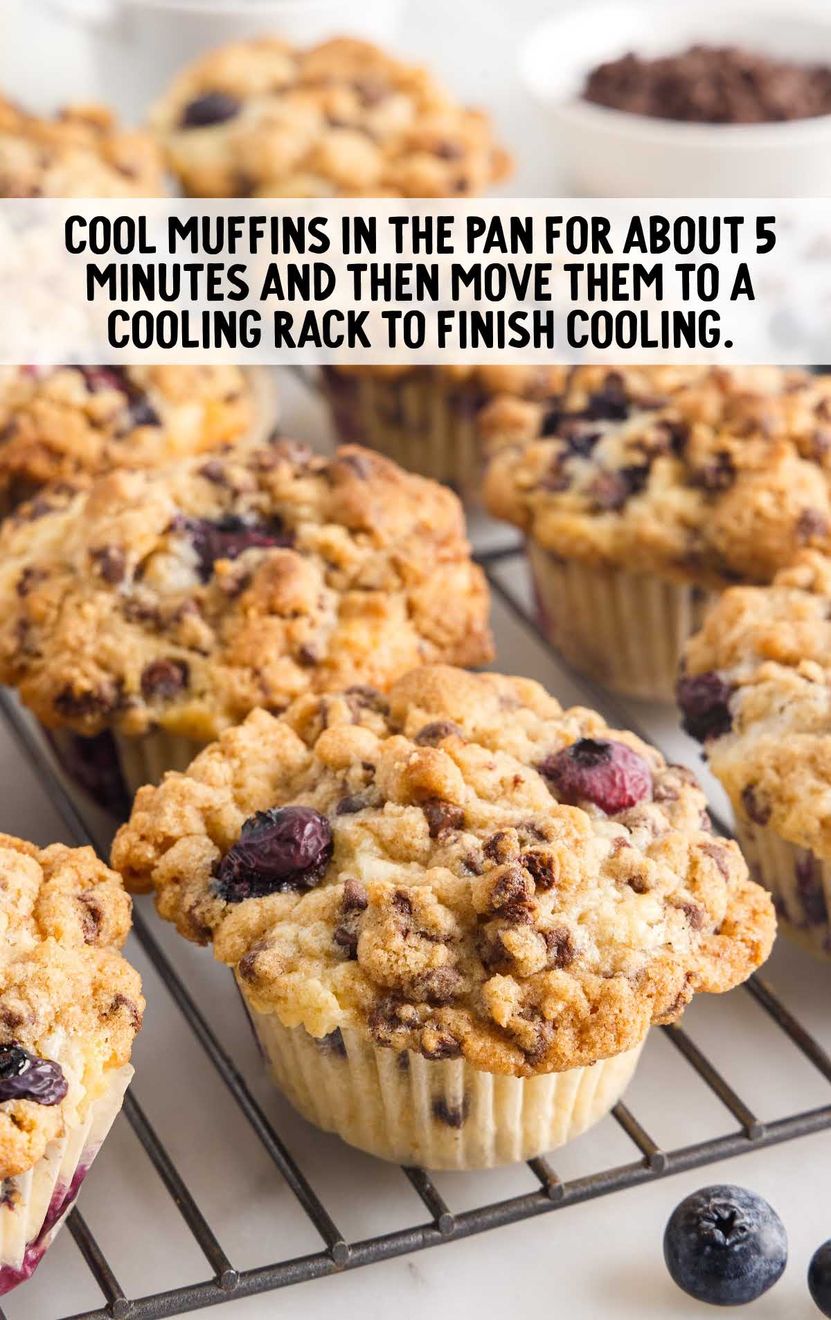 move muffin to a cooling rack