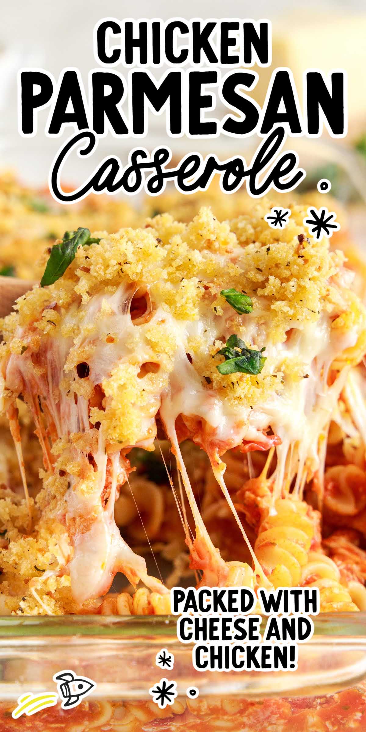Easy Chicken Parmesan Casserole - Spaceships and Laser Beams