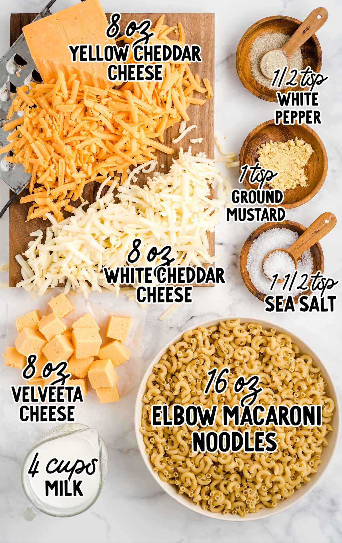 Best Crockpot Mac & Cheese raw ingredients that are labeled