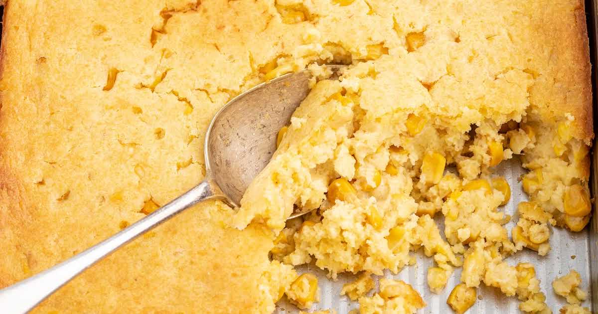 Jiffy Mix Cornbread Spoon Bread (Easy Side Dish) - Celebrations at Home