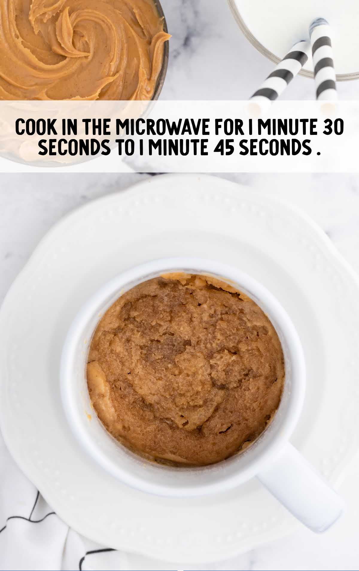 place mug in the microwave
