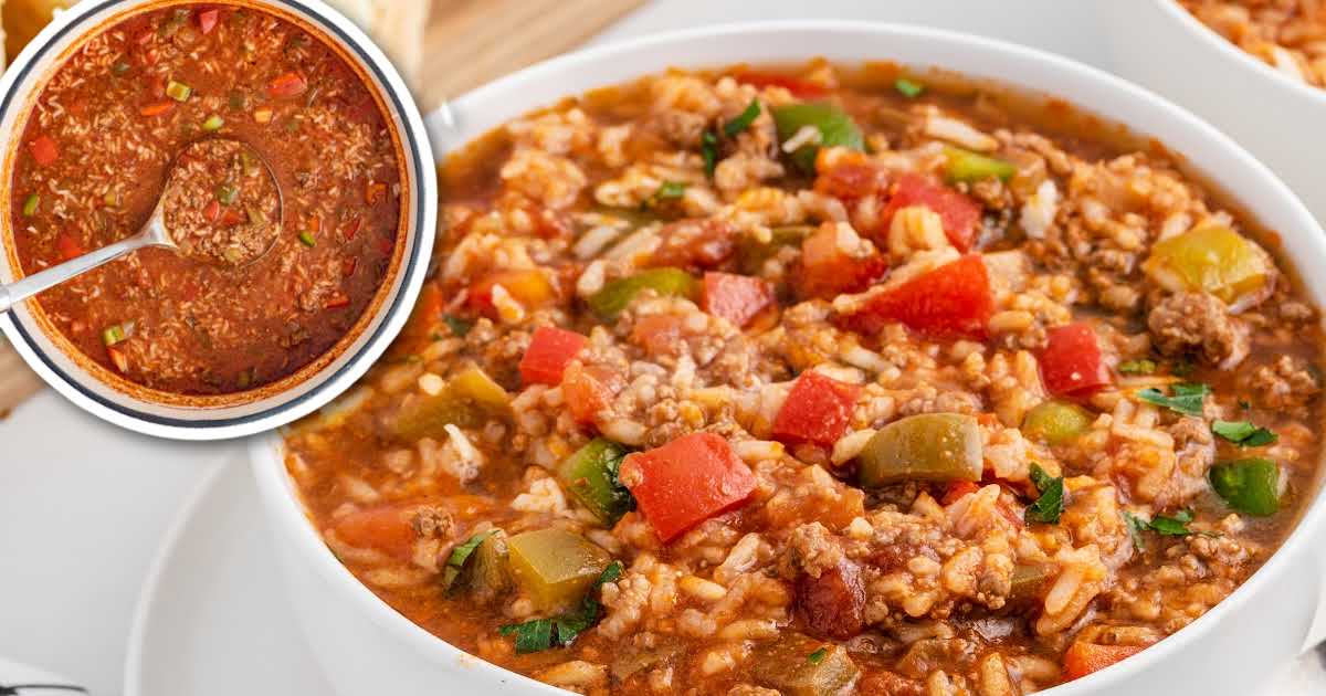 Stuffed Pepper Soup - Spaceships and Laser Beams