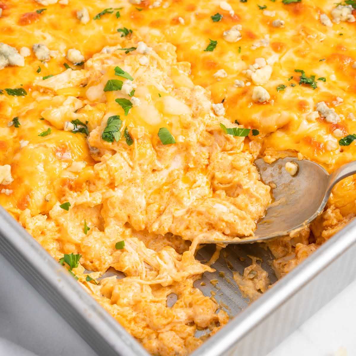 Buffalo Chicken Casserole with Rice - Spaceships and Laser Beams