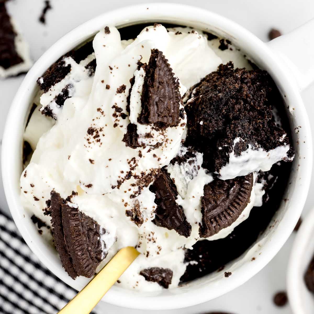 Oreo Mug Cake - Spaceships and Laser Beams