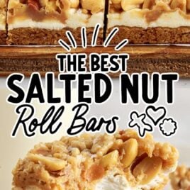 close up shot of Salted Nut Roll Bars