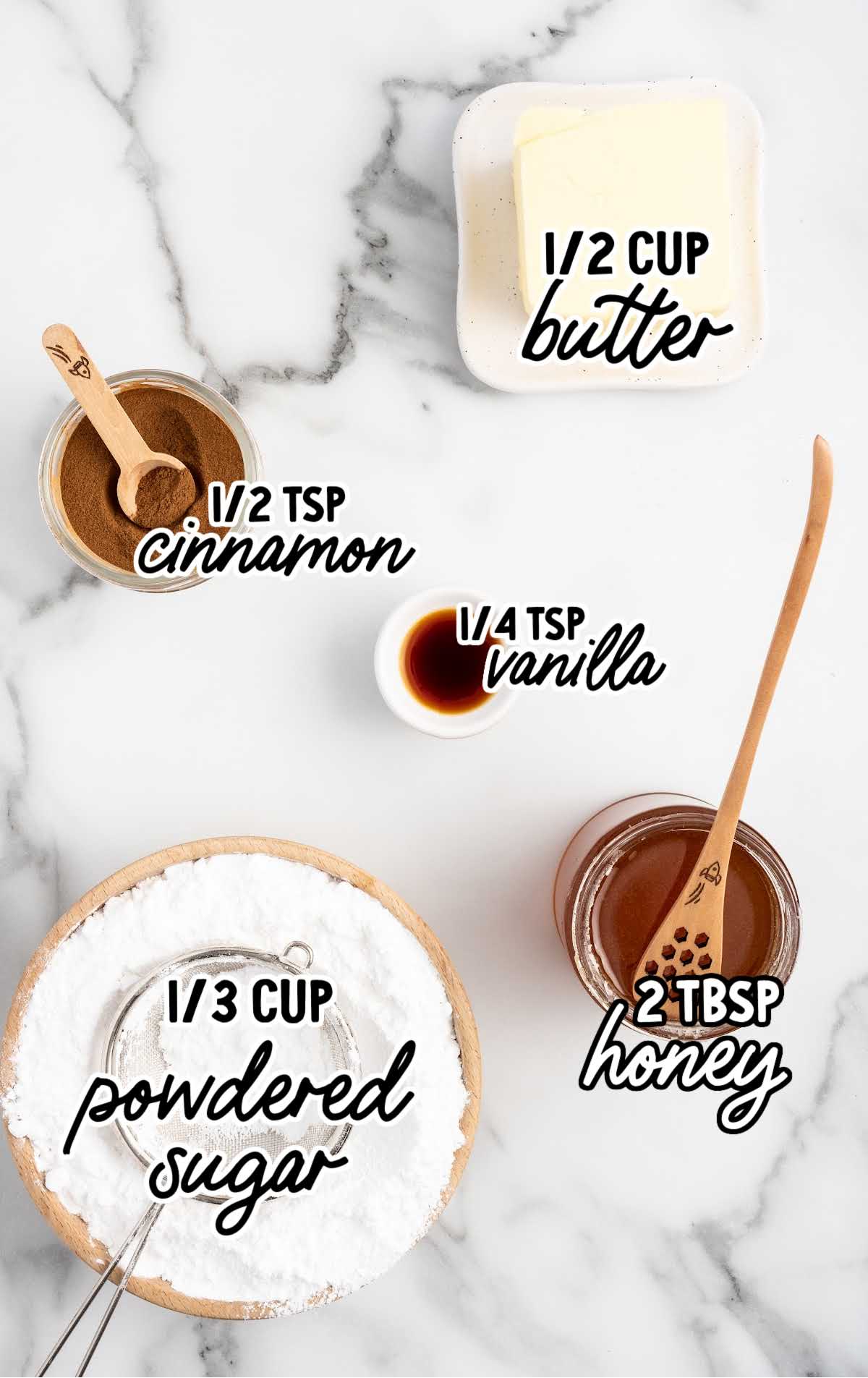 Cinnamon Butter raw ingredients that are labeled