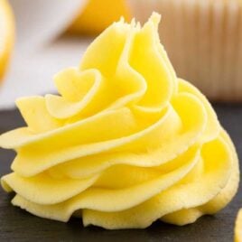 a close up shot of Lemon Buttercream