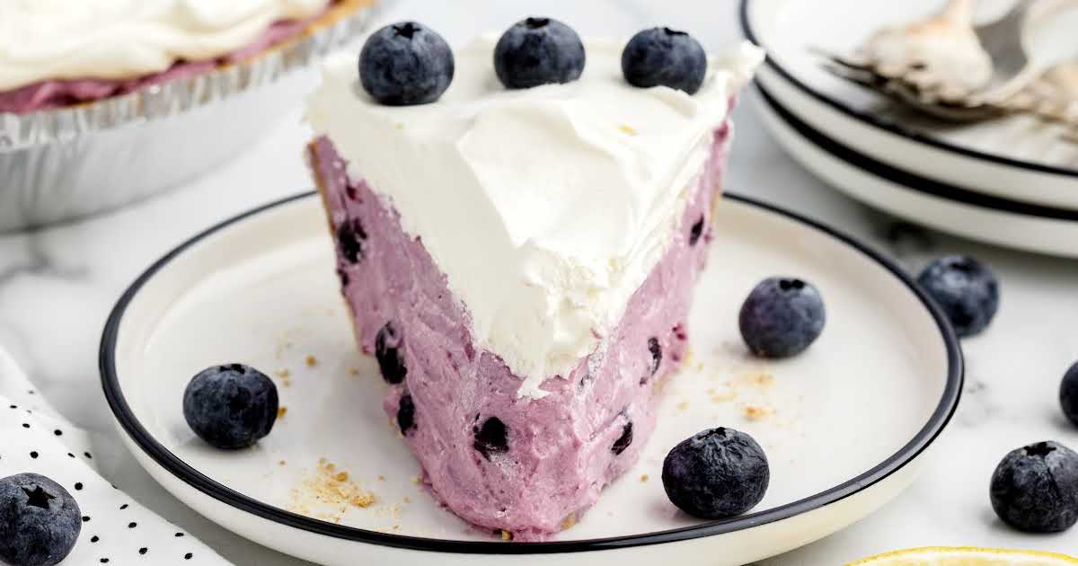 Blueberry Pie {No Bake} - i am baker