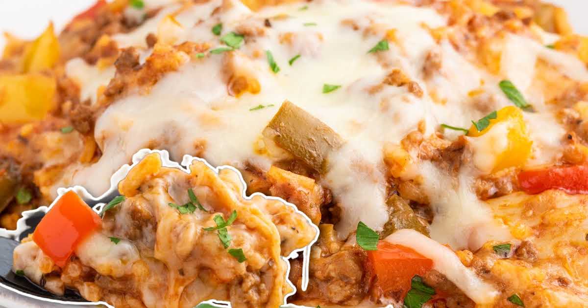 Stuffed Pepper Casserole - Spaceships and Laser Beams