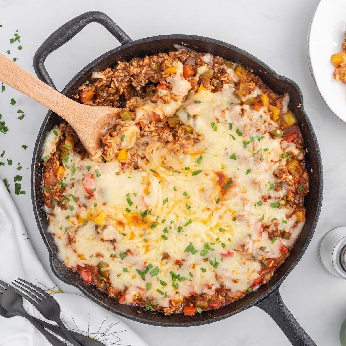 Stuffed Pepper Casserole - Spaceships and Laser Beams