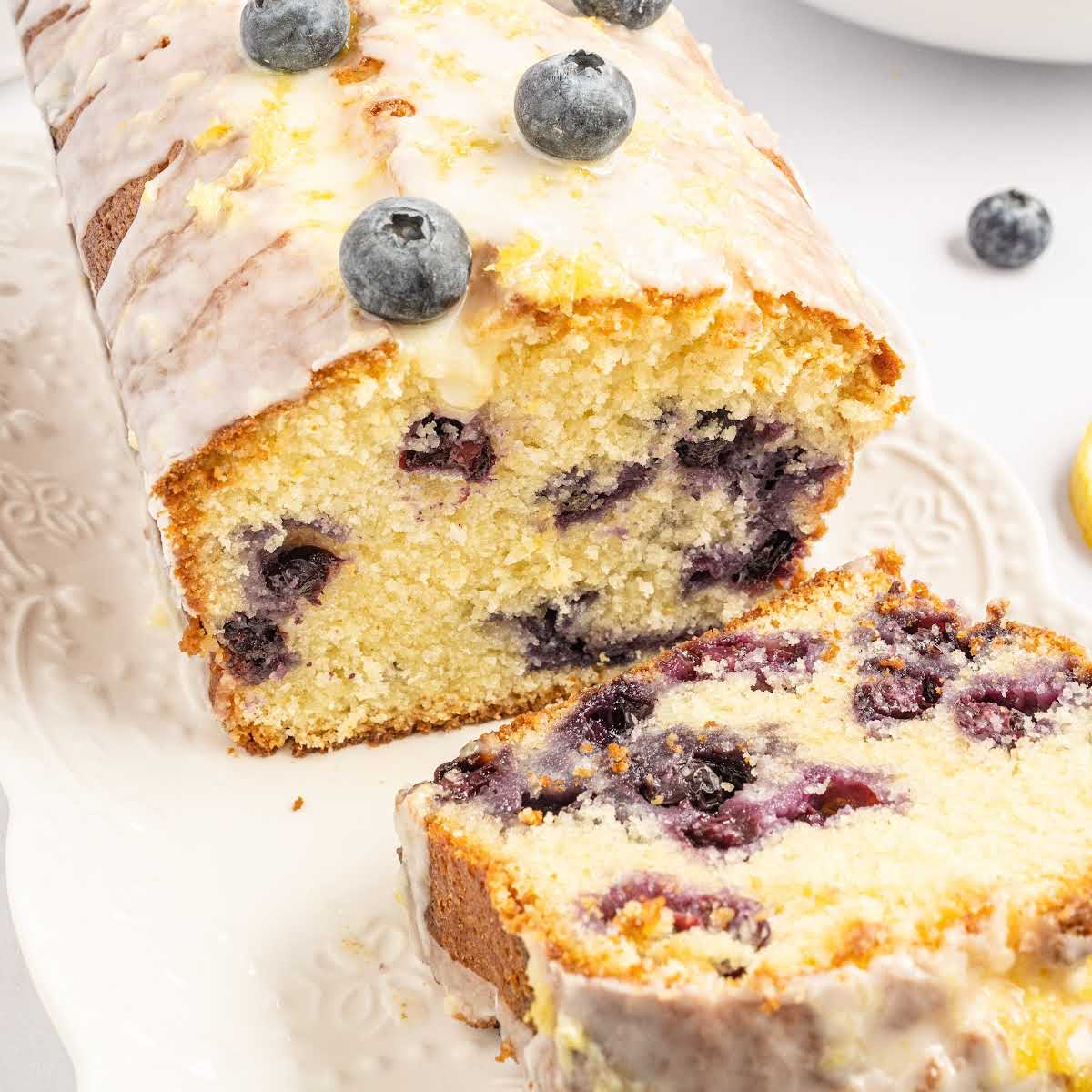 Lemon Blueberry Pound Cake - Spaceships and Laser Beams