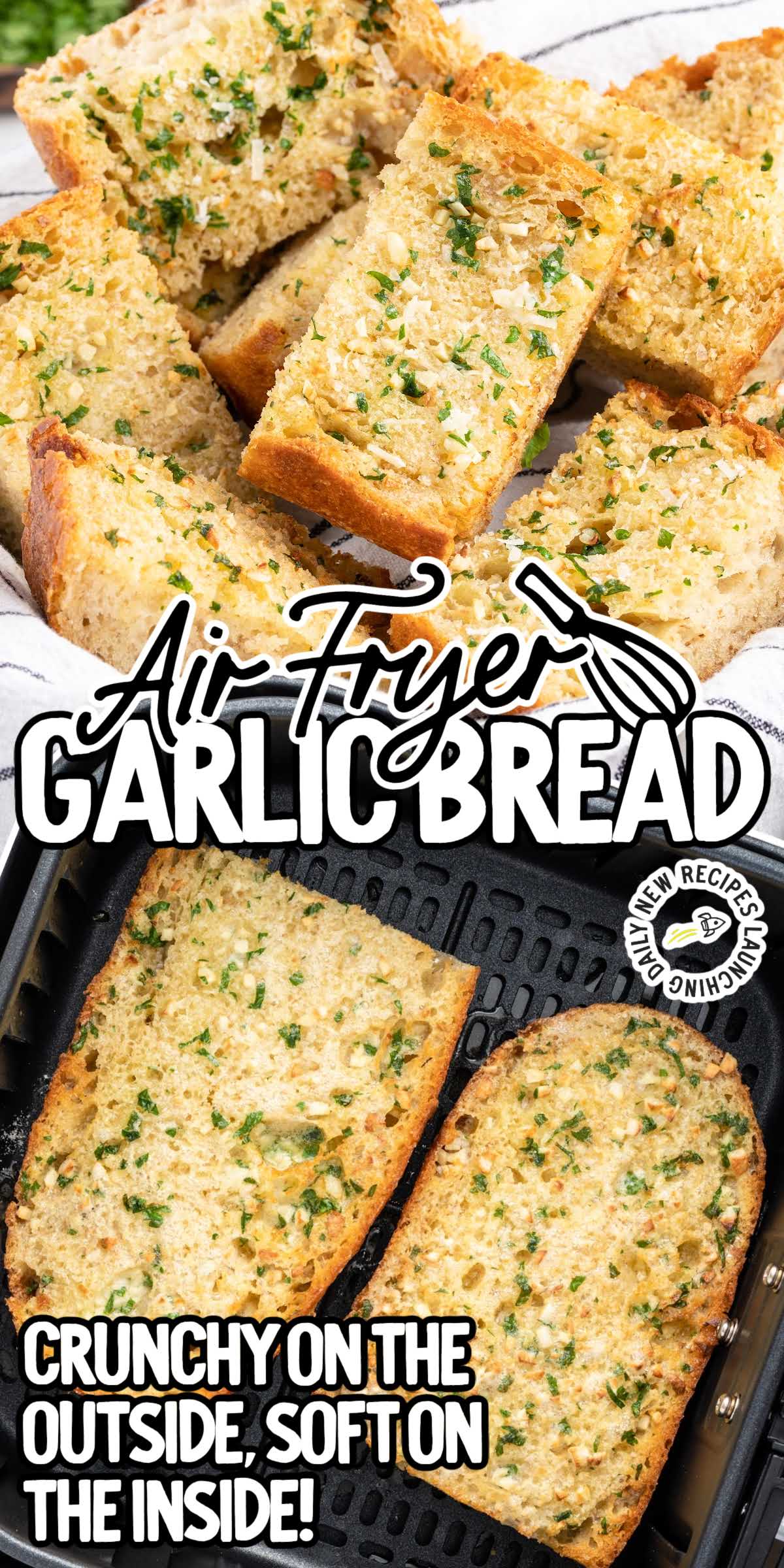 Air Fryer Garlic Bread - Spaceships And Laser Beams