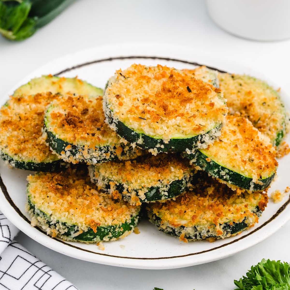 Air Fryer Zucchini - Spaceships and Laser Beams