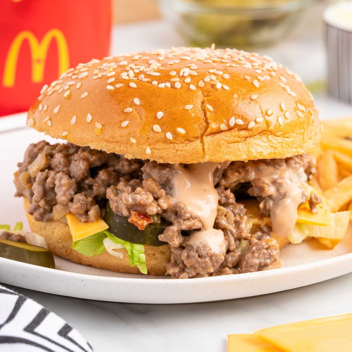 A close up of a sandwich on a plate