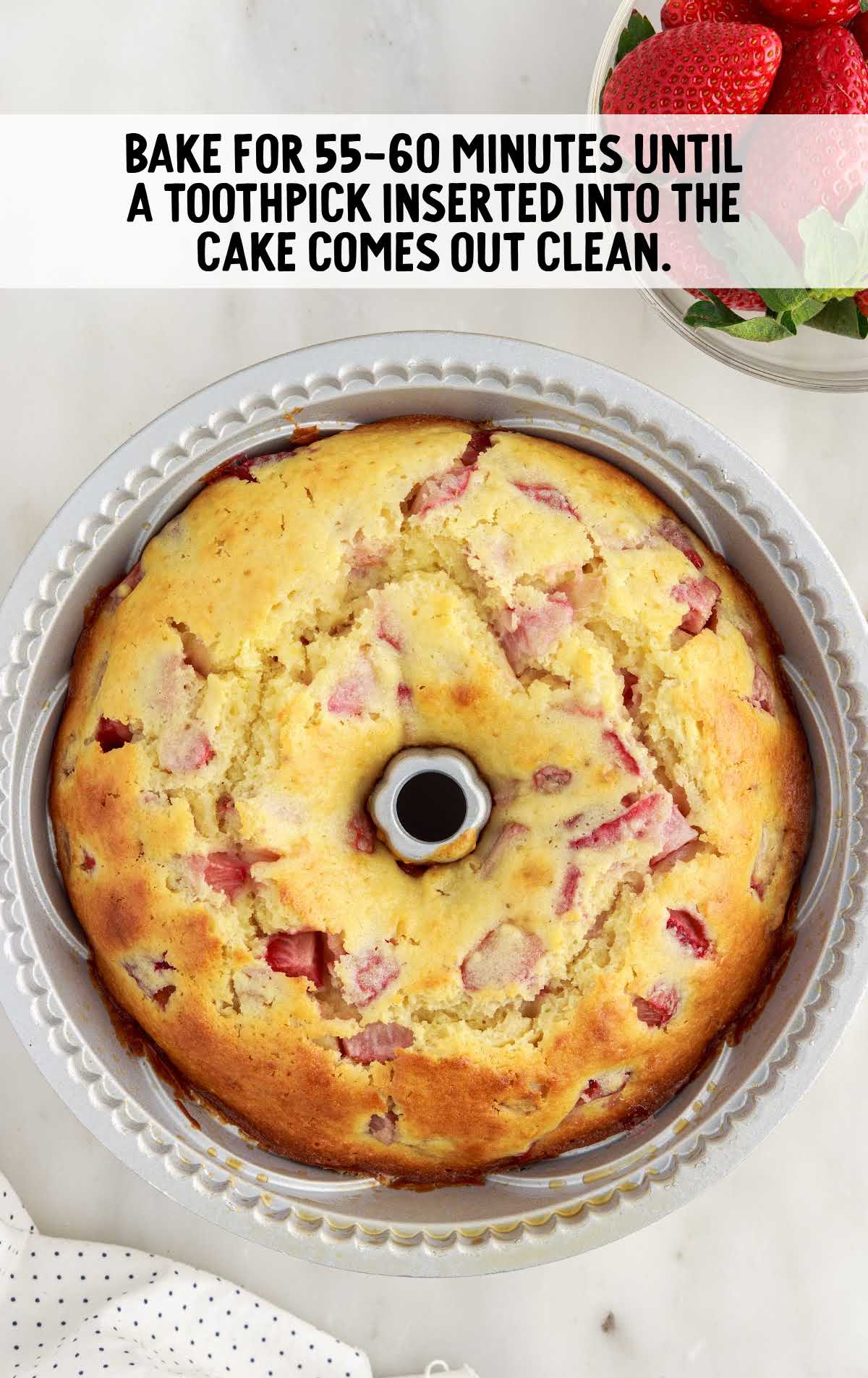 cake baked in a cake pan