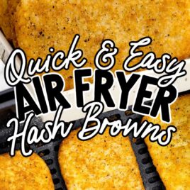 hash browns in an air fryer