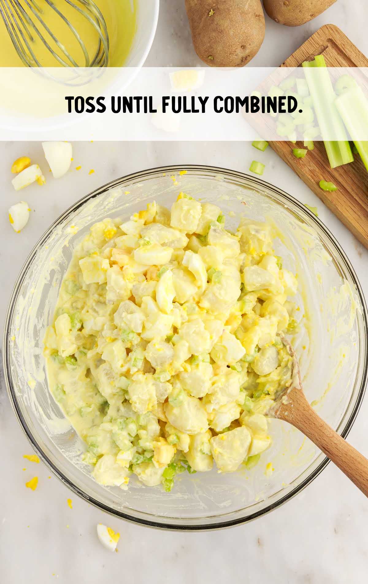 toss potato salad until combined