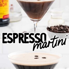 a close-up shot of Espresso Martini