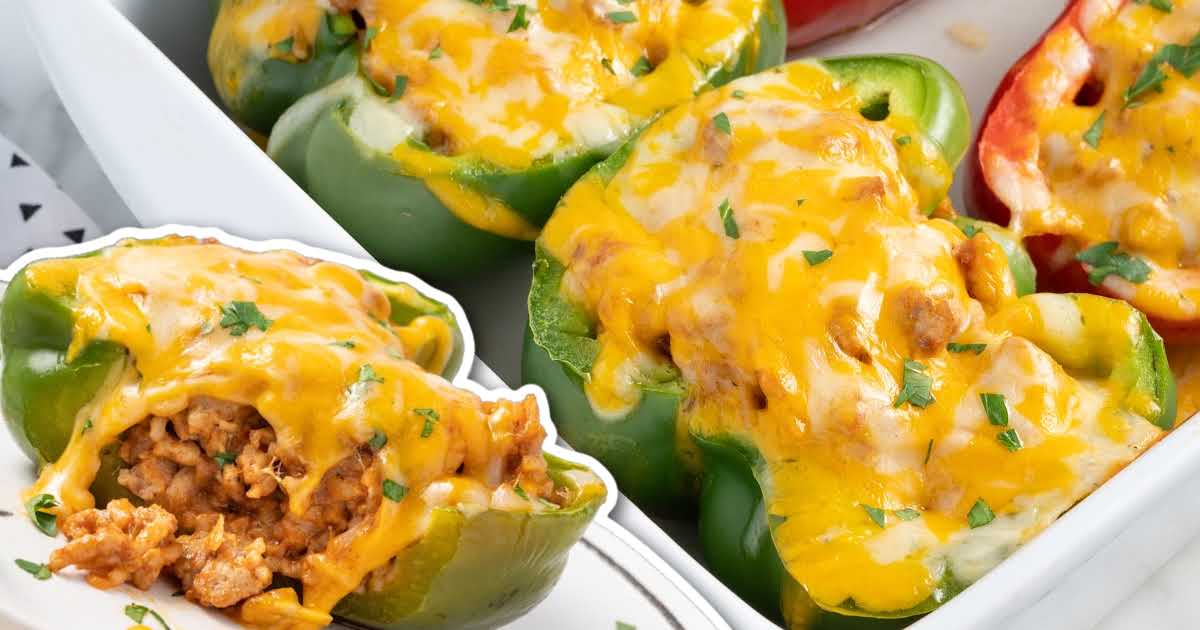 Chicken Stuffed Peppers - Spaceships and Laser Beams