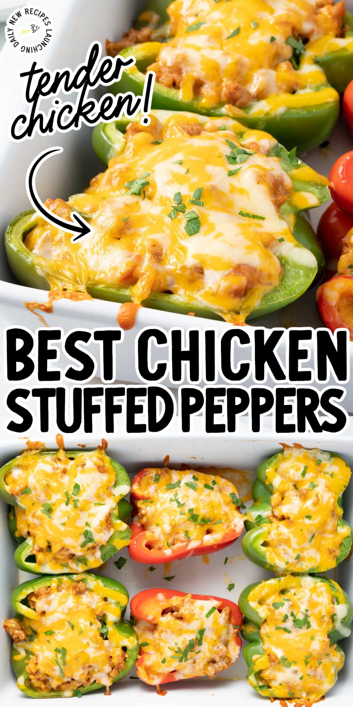 Chicken Stuffed Peppers - Spaceships and Laser Beams