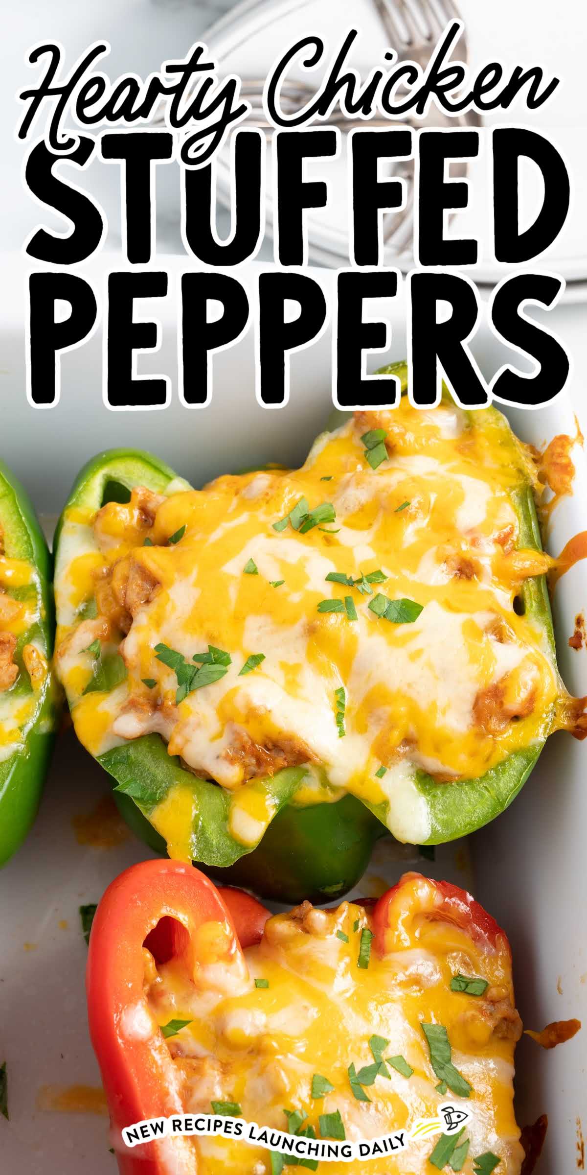 Chicken Stuffed Peppers - Spaceships and Laser Beams