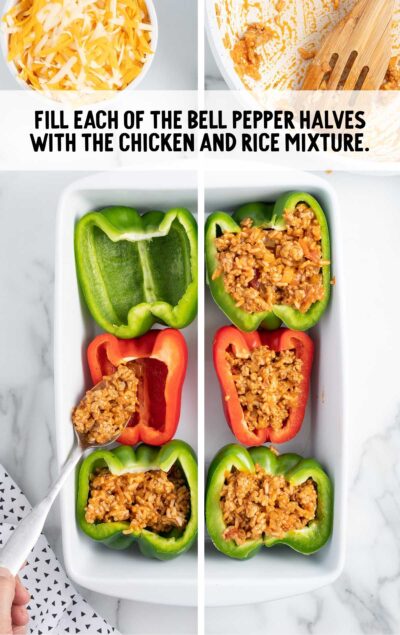 Chicken Stuffed Peppers - Spaceships and Laser Beams