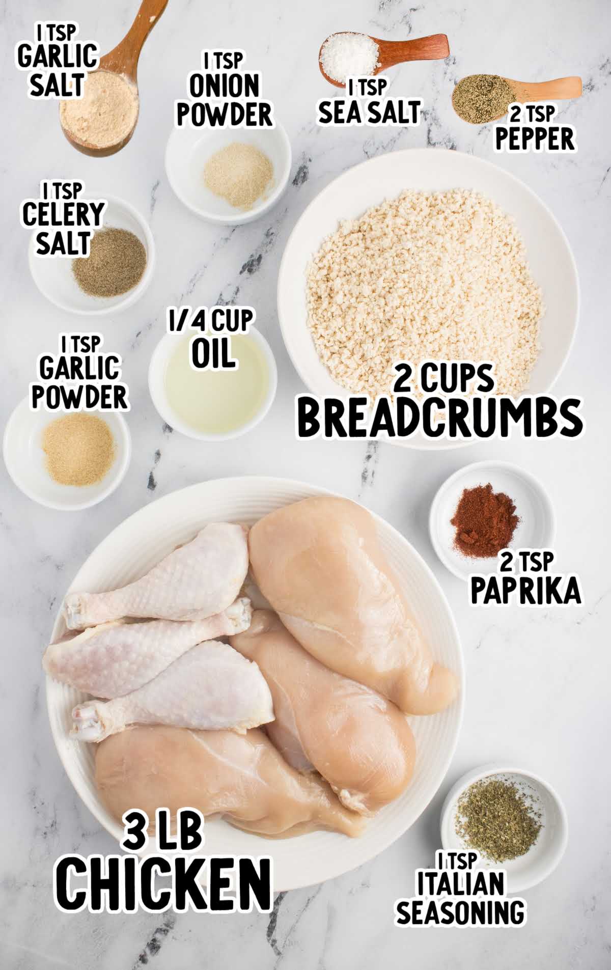 Shake And Bake Chicken raw ingredients that are labeled
