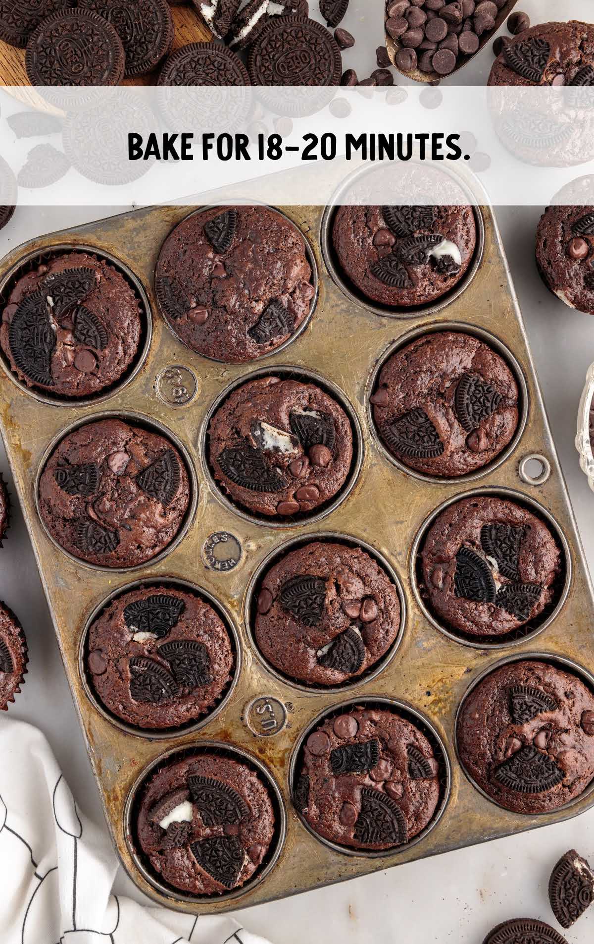 muffins baked for 18-20 minutes