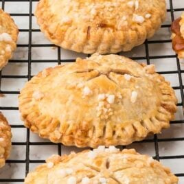 apple pies on a cooling rack